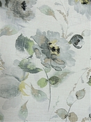 Whitehaven Cloud Mist Floral Barckcloth Fabric Swavelle